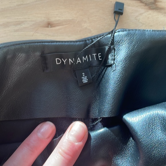 Pleather wide leg crops - Picture 3 of 3